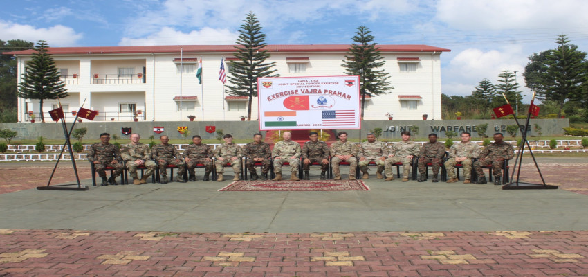 USA Joint Exercise Vajra Prahar India Commences In Umroi, Meghalaya